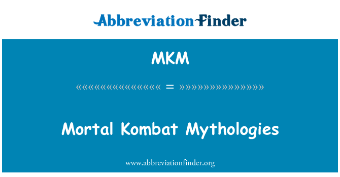 MKM: Mortal Kombat μυθολογίες