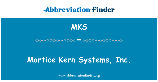 MKS: 觸點 Kern 系統公司