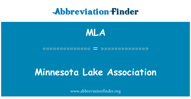 MLA: Minnesota Asosiasi Lake