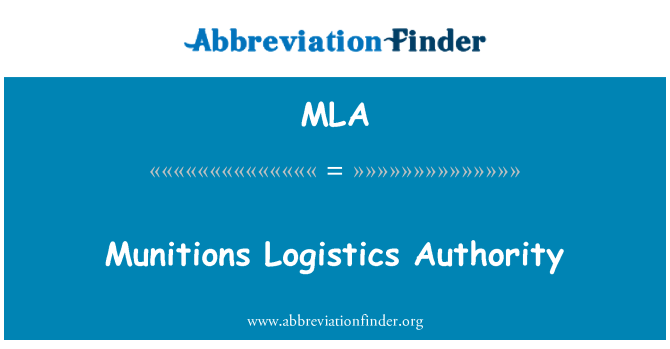 MLA: Munition-Logistik-Behörde