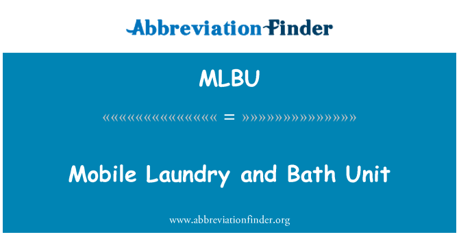 MLBU: Mobile tøjvask og bad enhed