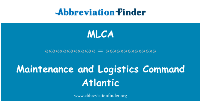 MLCA: Údržba a logistiky příkaz Atlantik