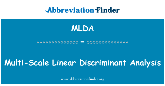 MLDA: Analiz divès Échelle diskriminan lineyè