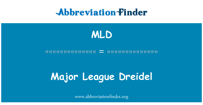MLD: Major League Dreidel