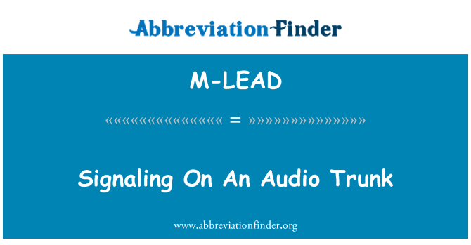 M-LEAD: 音频的树干上信号