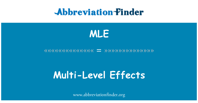 MLE: Effets multi-niveaux