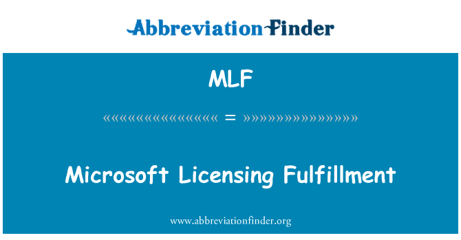 MLF: Microsofti litsentsimine eneseteostus
