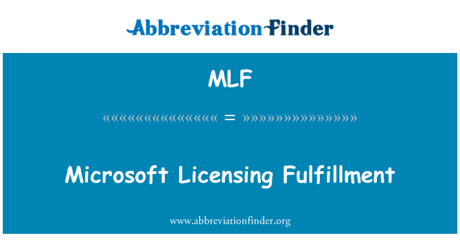 MLF: Microsoft lisans yerine getirilmesi