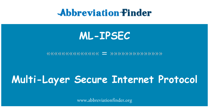 ML-IPSEC: Protocolo de Internet seguro de múltiples capas