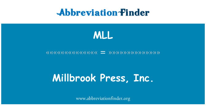 MLL: Millbrook trykk, Inc.