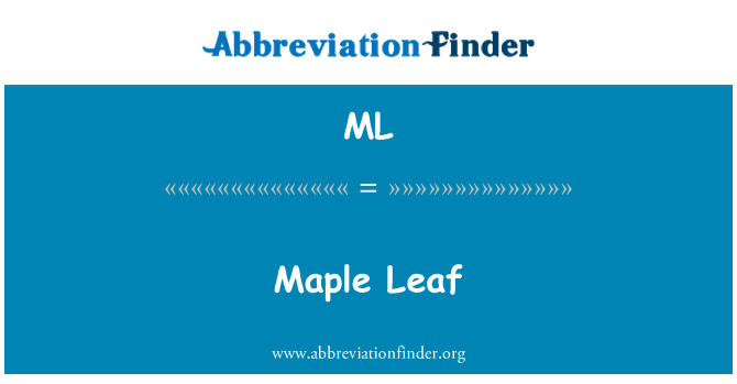 ML: Maple Leaf