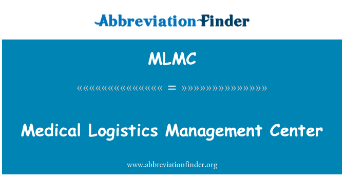 MLMC: Lékařské centrum řízení logistiky