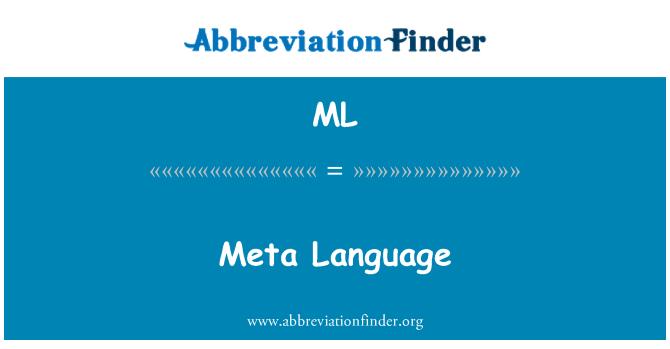 ML: Meta ngôn ngữ