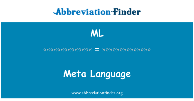 ML: 元语言