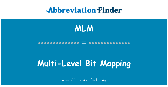 MLM: Multi-level Bit kartlegging
