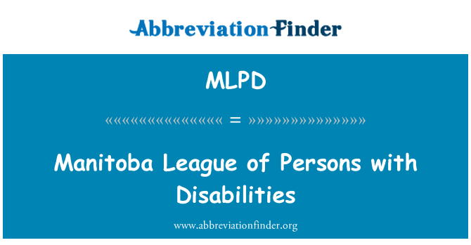 MLPD: Manitoba League of Persons with Disabilities