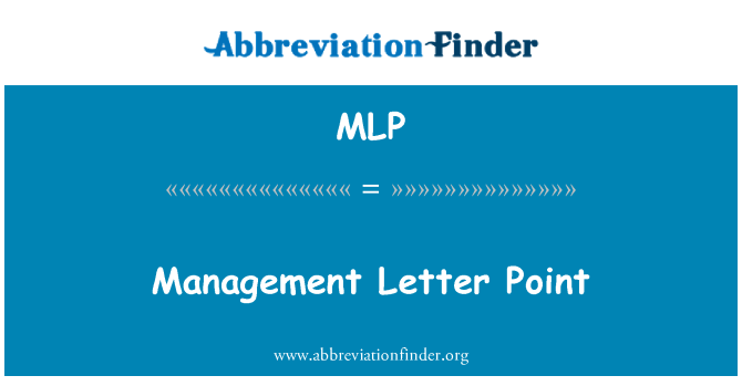 MLP: Punto di gestione lettera