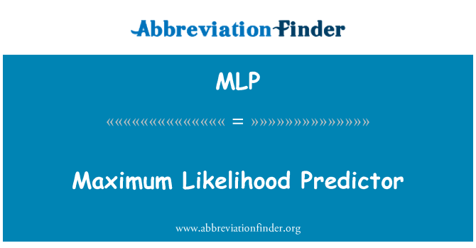 MLP: Najveća vjerojatnost prediktor