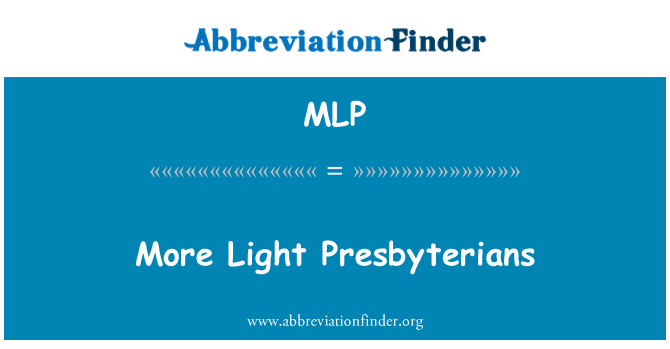 MLP: بیشتر نور یاد این Presbyterians