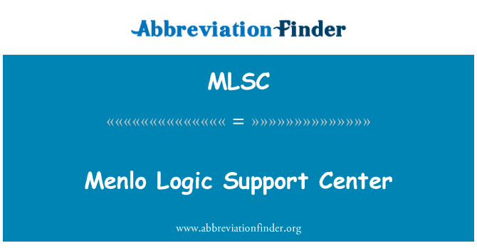 MLSC: Centre de suport de Menlo lògica