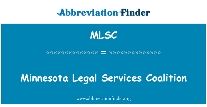 MLSC: Minnesota sèvis Legal kowalisyon