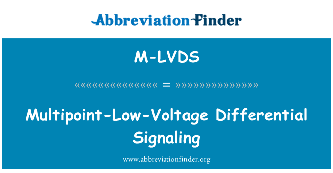 M-LVDS: Več točk-nizkonapetostnih diferencialno signalizacija
