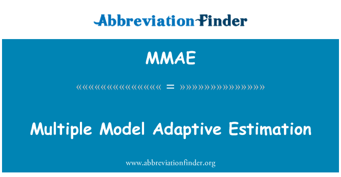 MMAE: Več Model Adaptive ocena