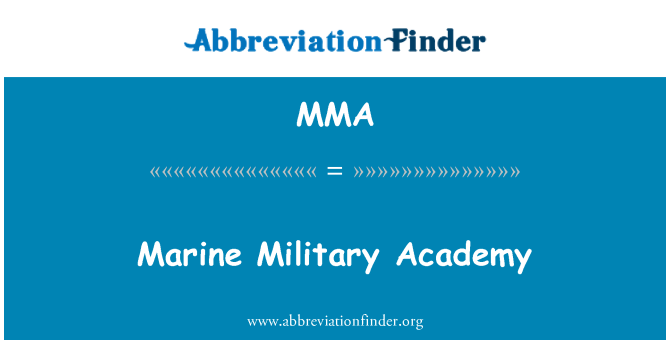 MMA: Mornariške vojaške akademije