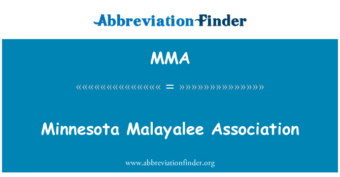 MMA: Minnesota Malayalee associazione