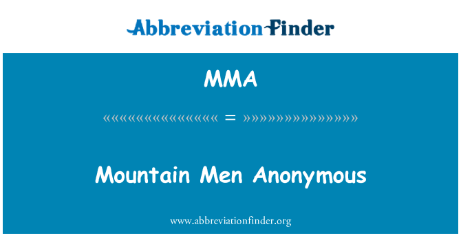 MMA: Sou mòn moun anonim