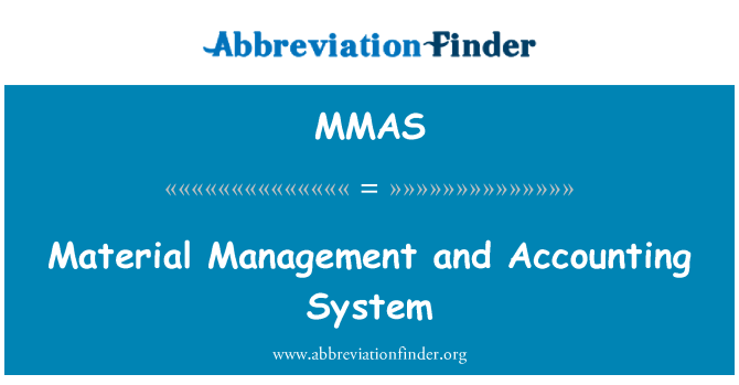 MMAS: Material Management and Accounting System