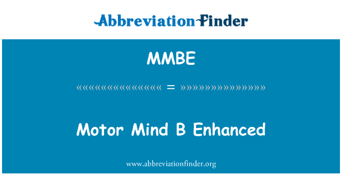 MMBE: Motor pikiran B ditingkatkan