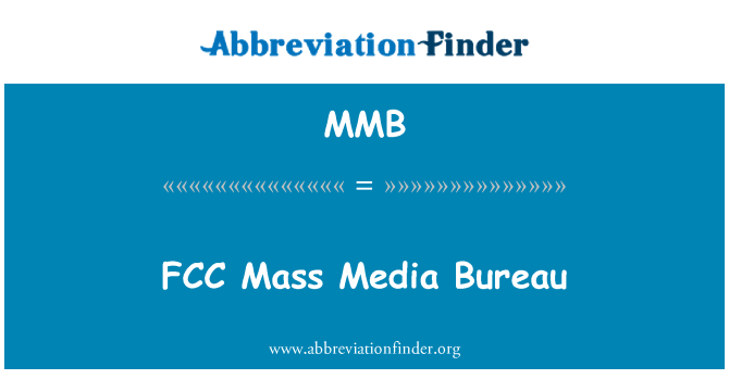 MMB: Bureau ta ' Media tal-massa FCC