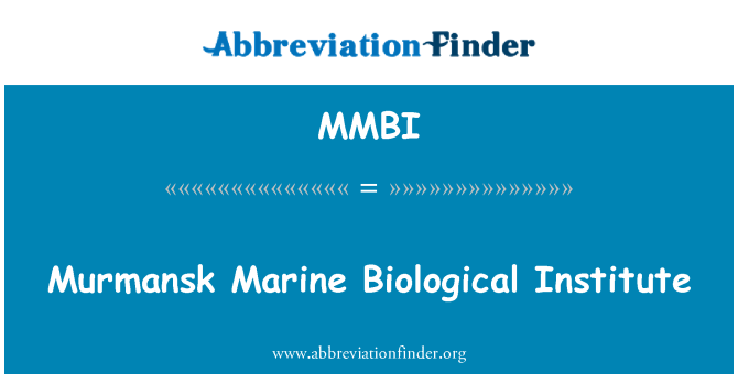 MMBI: Murmansk morski biološki inštitut