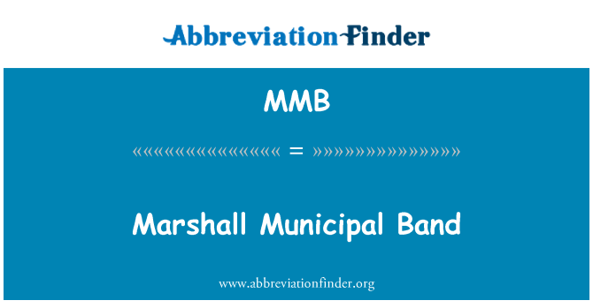MMB: Marshall minisipal bann