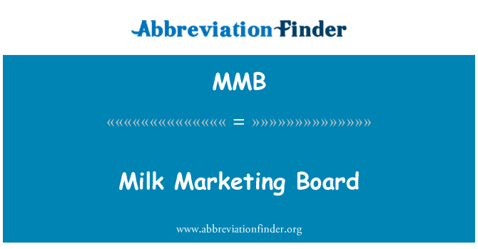 MMB: دودھ مارکیٹنگ بورڈ