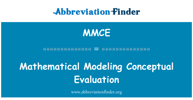 MMCE: Matemaatiline modelleerimine Sisuline hindamine