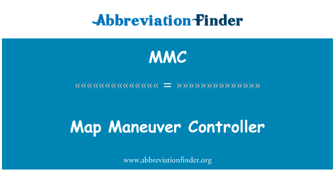 MMC: Mapa manévr řadič