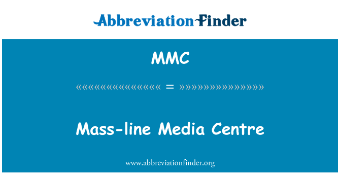 MMC: Hmotnost line mediální centrum