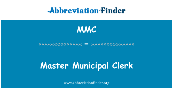 MMC: Master Municipal petugas