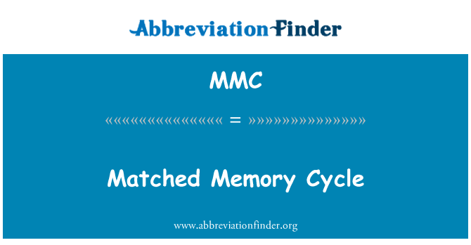 MMC: Matched Memory Cycle