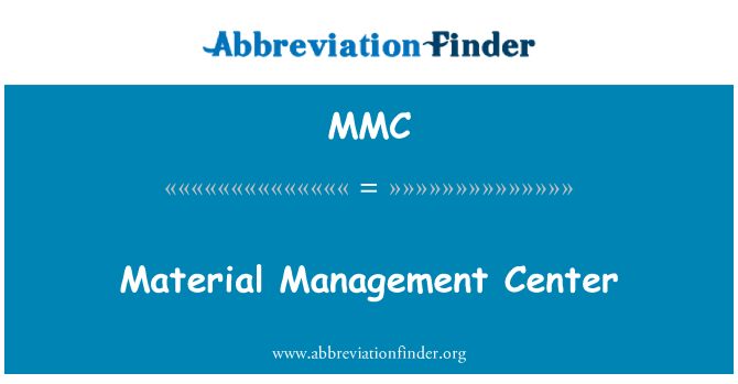 MMC: Центр менеджменту матеріалу
