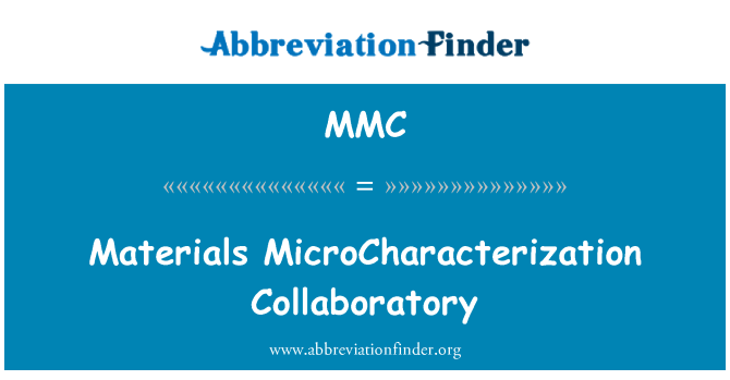 MMC: Collaboratory 자료 MicroCharacterization