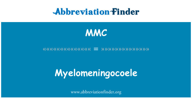 MMC: Myelomeningocoele