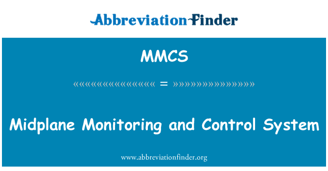 MMCS: Fond de panier central de surveillance et de contrôle système