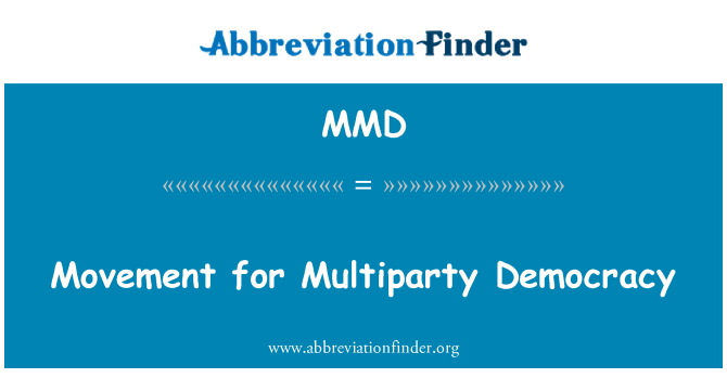 MMD: Movimento per la democrazia multipartitica