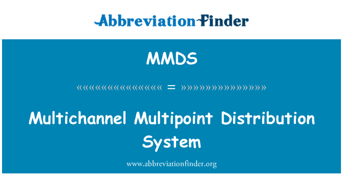 MMDS: Többcsatornás többpontos elosztó rendszer