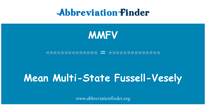 MMFV: Gemiddelde multi staat Fussell-Vesely