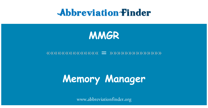 MMGR: Memory Manager