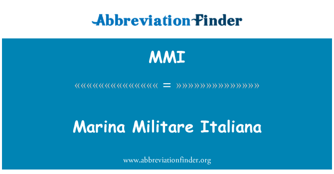 MMI: Marina Militare Italiana